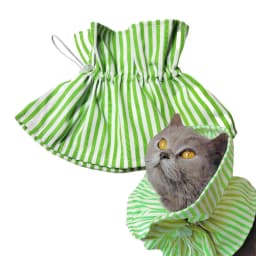 Soft Collar For Cats Polyester Soft Recovery Elizabethan Collar Drawstring Design Comfortable Protective Collar Adjustable Pet