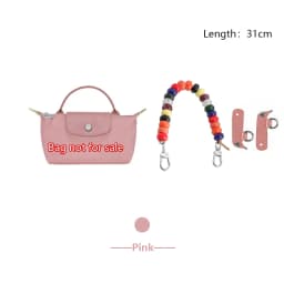 Colored Beading Bag Handle For Longchamp Mini Pearl Chain Bag Strap Shoulder Strap Bag Decoration Bag Replacement Accessories