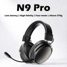 ATK N9 Pro/Ultra E-sports Headset with Mic Low latency Four Mode Wireless Gaming lightweight headphone noise reduction 2.4GHz