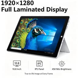 10.8 Inch T10 CWI540 Windows 10 Tablet PC 4GB DDR3-RAM 64GB EMMC ROM N3450 CPU Quad Core 64 Bit 1920 X 1080 Pixel Type-C Slot