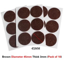 16 Styles Thicken Self Adhesive Felt Chair Leg Pads Floor Protectors Furniture Legs Table Leg Covers Round Bottom Anti-Slip Pads