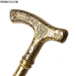 Russian Double Eagle T-Handle Walking Cane Gold & Black Detachable Vintage Style Cosplay Party Prop for Men And Women