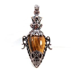 Water Drop Crystal Pendulum for Dowsing Spiritual Divination Natural Amethyst Rose Quartz Onyx Antique Pendulums Pendant Pendulo