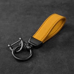 Multiple Colors Luxury Car Keychain Suede Leather Key Chain Pure Color Buckle Car Keyring Accessories Key Lanyard Gift