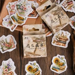 46 Pcs/Box Blue Secret Series Decorative Stationery Mini Stickers Set Scrapbooking DIY Diary Album Journal Stick Lable
