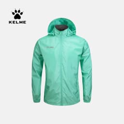 KELME Men's Waterproof Jacket Windbreaker Soccer Training Lightweight Training Outwear Quick Dry Coat 8163WT1001