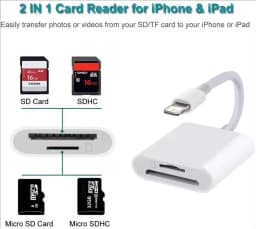 For iPhone TF SD Card Reader Adapter For Apple iPhone 14 13 3.0 OTG Card Reader Camera Photo Transmission Phone Accessories