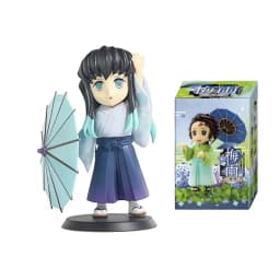  12cm New Demon Slayer Plum Rain Series 13pcs/set Blind Box Figure surprise Box Tanjiro Kamado Nezuko Action Model Toys Gifts