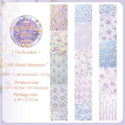 Journal GO 5cmx2m Crystal Cute Sticker Journaling Tape for Card Craft Decoration Scrapbook diy Masking Tape Stationery