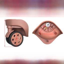 Universal Luggage Wheel Replacement Parts Quiet Universal Spinner Wheels Repair for Suitcase Password Box Shock Absorption