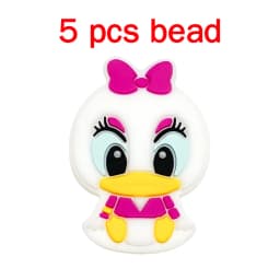 5pcs Silicone Cartoon Beads Pacifier Chain Baby DIY Care Pacify Accessory Adornment