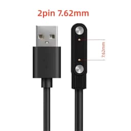 2 Pins 4 Pins Smartwatch Dock Charger Adapter USB Charging Cable Cord for Adult/Kids Smart Watch Power Charge Wire Accessories