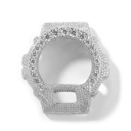 THE BLING KING Full Iced Out Moissanit Watch Case For DW6900 Cubic Zirconia Replacement Cover Hip Hop Luxury Mod Accessory