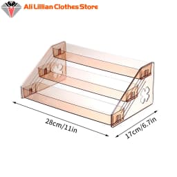 Plastics 3 Layers Nail Polish Display Stand Cosmetic Display Rack Holder High-Capacity Essential Oil Bottle Organizer Storage
