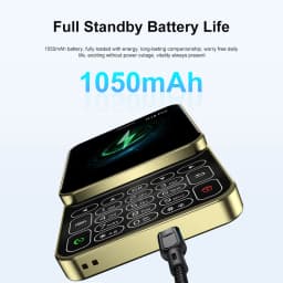 SERVO Mini Mobile Phones Rotating Screen 2G GSM Dual SIM Standby 2.4" Display Speed Dial Blacklist Magic Voice Small Phone