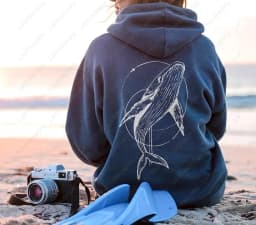 Whale Fish Sea Life Hoodie Pullover for Ocean Lovers Men Women Gift Diving Coconut Beachy Girl Autumn Fashion Sweatshirt Gifts