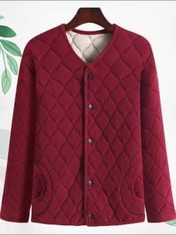 Thickened down Cotton Jacket Winter Clothes Soft Comfortable Outerwear Women's Coat Warm Cold Proof Grandma Little Coat