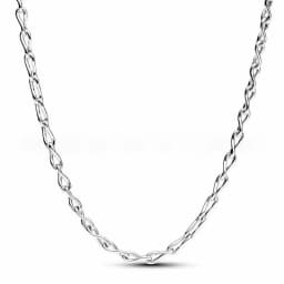 Sparkling Snowflake Pendant Necklace S925 Pure Silver Bow Chain Suitable For DIY Beads Necklace For Women's Birthday Gifts