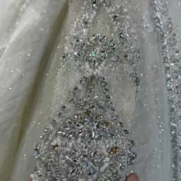 Customized Exquisite Long Sleeves Wedding Dresses for Bride Backless Bling Pleats Lace Appliques Ball Gown Vestido De Novia