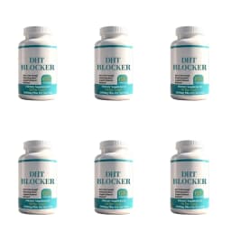 DHT Blocker Capsules with Biotin 5000mcg, Vitamin C, D, E, B6 & Zinc for Healthy Hair and Skin Support, Gluten-Free, 60 Count
