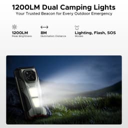 DOOGEE V Max Play Phone with projector, battery 20500mAh, double camping lamp, 36 GB of RAM (16 + 20), 512