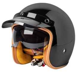 DOT Certification Women and Men Classical Carbon Fiber Motorcycle 3/4 Helmet Adults Moto Electric Scooter Open Face Helmet