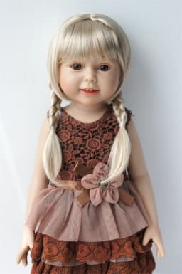 Jusuns BJD Wigs JD676 9-10inch 10-11inch 11-12inch Double Ponytail Braid Synthetic Mohair Doll Hair Fashion Doll Accessories