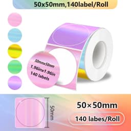 1Roll Label Sticker Self-Adhesive Thermal Paper,Suit for M110 M220 M200 E210 P50 DETONG P1 WP9520 Munbyn Nelko PM220 MiniPrinter
