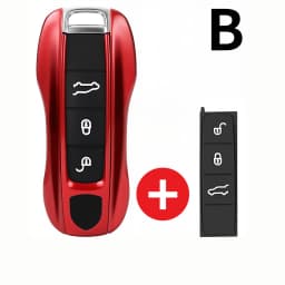 For Porsche Panamera Carrera Macan Boxster Cayman Cayenne Taycan 911 970 981 991 Car Smart Remote Key Case Fob Covers Set Shell