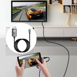 USB C To HDMI Cable 2M/6.6FT 4K 30/60Hz Type C To HDMI HD TV Converter Adapter For IPhone 15 MacBook Pro/Air IPad Samsung Laptop