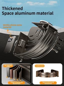 Suction Cup Perforation-Free Space Aluminum Bathroom Storage Shelf Bathroom Triangle Basket Wall Hanger Bathroom Corner Storage