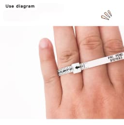 NIUPIKA Ring Sizer Measuring Tool Finger Sizer US UK EU Plastic Belt 1~13 AZ 41~76 Jewellery Measurement