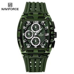 NAVIFORCE 7105 Fashion Chronograph Multi Functional Quartz Watch Sport 5ATM Waterproof Silicone Men's Watch Relogios Masculino