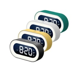 New Music LED Digital Alarm Clock Voice Control Night Light Design Desktop Clocks Home Table Decoration Children's Gifts