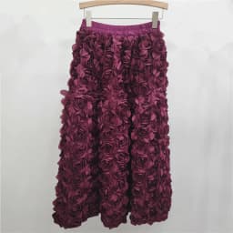 DEAT 2024 Autumn New Versatile Three Dimensional Flower Mid-calf Skirt High Waist Big Swing Fashion A-line Skirts Female 33A2033