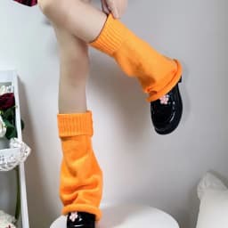Comfortable Knit Knee Warmer Flared Fall Winter Thermal Wear Easy Care For Women and Girls