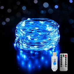 USB Fairy Lights Remote Control Copper Wire String Light 8 Modes Twinkle Flash Steady for Bedroom Wedding Festival Decor