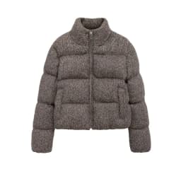 ETJ 2025 Winter new women's fresh and elegant white turtleneck knitted thick cotton jacket warm bread jacket 6318229
