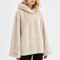 Women's Fluffy Faux Fur Hoodie Oversized Pullover Thick Warm Winter Sweatshirt Cozy Chic Elegant Luxe Outerwear