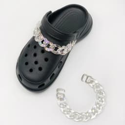 Single piece chain shoes charms plastic pearl Macaron Accessories for clogs shoe Decorations man kids gifts