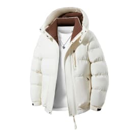 Men Autumn Winter Plus Size Hooded Cotton Coat Men Casual Detachable Hood Parkas Thick Warm Versatile Puffer Jacket Clothing