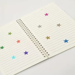 5pcs colored star stickers - perfect for DIY crafts, planner decorations, and journal decorations.