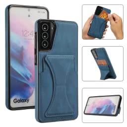 for Samsung Galaxy S21 S10 S20 Plus Ultra S10E S20 FE Case Luxury Slim Fit Premium Leather Card Slots Shockproof Kickstand Cover