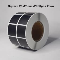 1Roll Coated Paper Sticker Adhesive Paper Black Tag Waterproof Package Label Blank Price Print Supplies Stationery Sticker