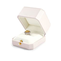 Oirlv Luxurious Velvet Ring Box Set-Elegant Single & Double Ring Holder for Wedding Anniversary Gifts Jewelry Storage Organizer