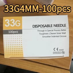 100PCS 25G 30G 32G 33G 34GPainless Needle 4/6/13mm Beauty Ultrafine Piercing Transparent Syringe Injection Glue Clear Tip Cap