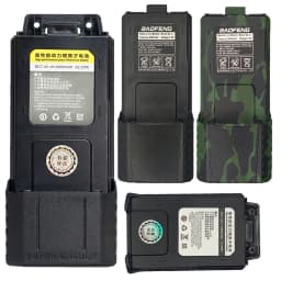 BAOFENG UV-5R Battery For Pofung UV5RA UV-5RE DM-5R Plus BF-F8 RT-5R Walkie Talkie BL-5 Battery 3800 Compatible USB 1/2PCS