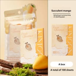 100pcs/1Packs Face Oil Blotting Paper Protable Matting Wipes Cleanser Facial Oil Control Oil-absorbing Face Cleaning Tools