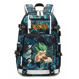Dragon Ball Z Anime Print Student Backpack Large Capacity Casual Daypack for Kids Teen Boys Girls School Travel