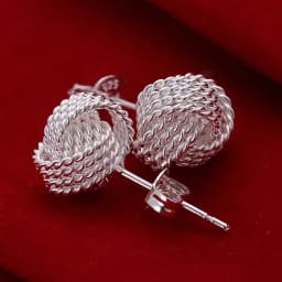 Top Quality 925 Sterling Silver Earrings Simple Round Circle Hoop Earrings For Woman Fashion Wedding Engagement Charm Jewelry